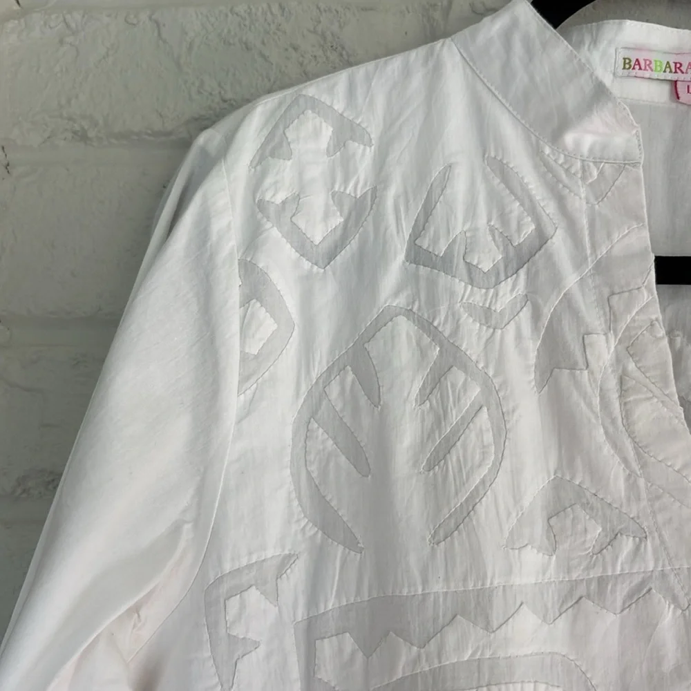 Barbara Gerwit Summer White Size Large Cover Up Tunic